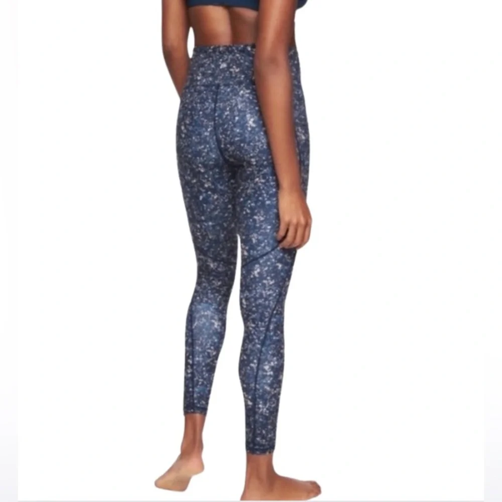Athleta Leggings Blue&Black Small - Picture 3 of 10